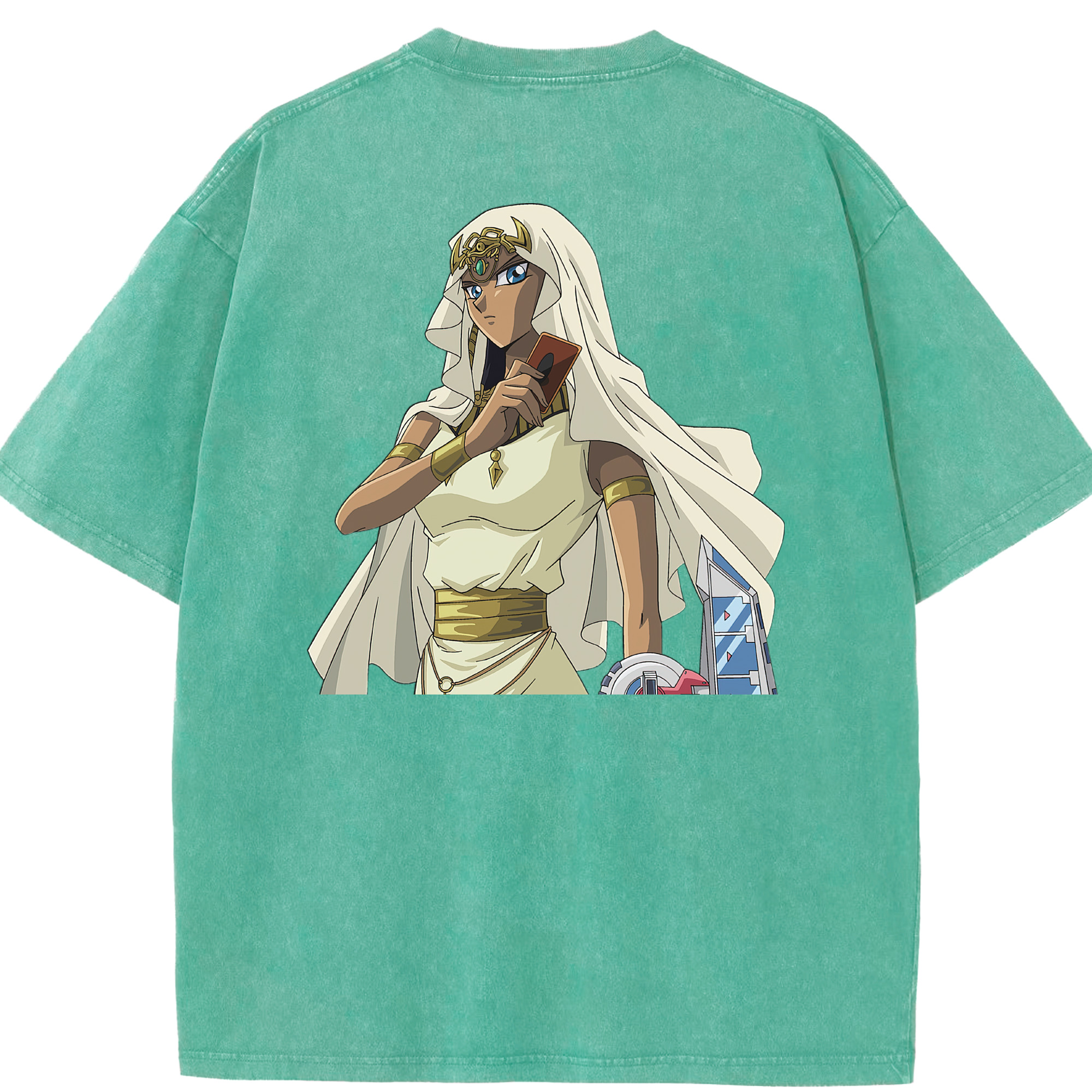 （画像用） 遊☆戯☆王 Yu-Gi-Oh! 綿100% ヴィンテージ風 半袖Tシャツ（背面プリント）